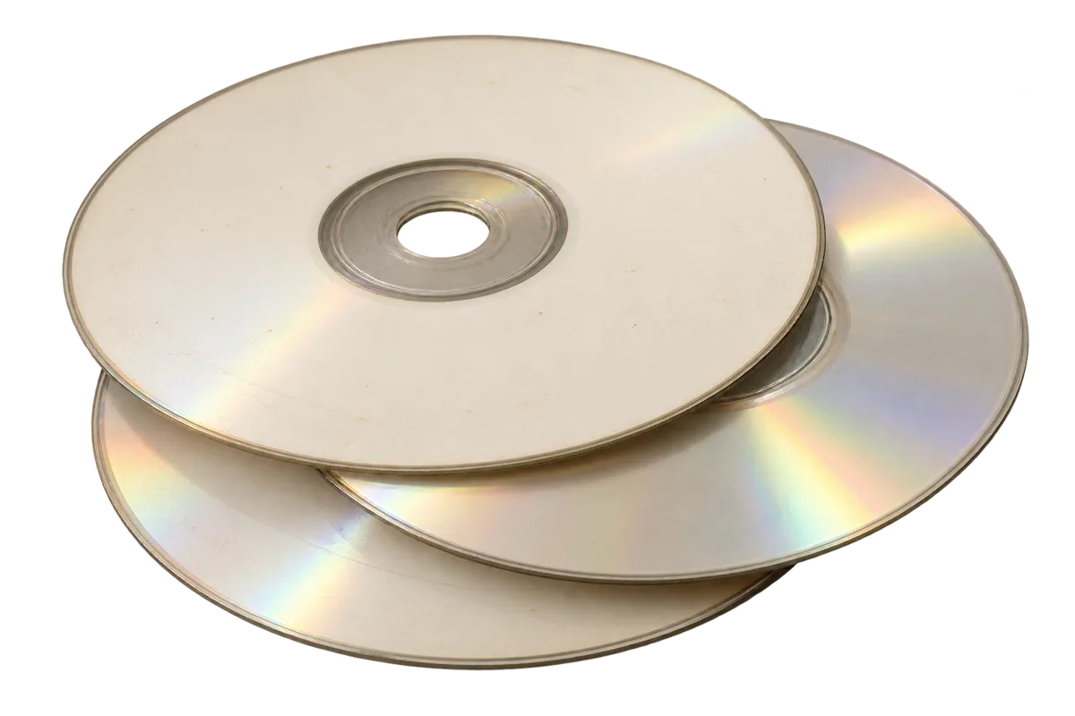Stapel alter CDs